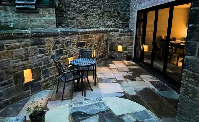 patio hard landscaping matlock